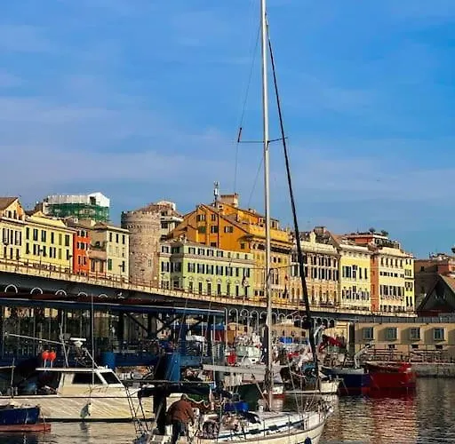Overlooking The Porto Antico Of * Genua